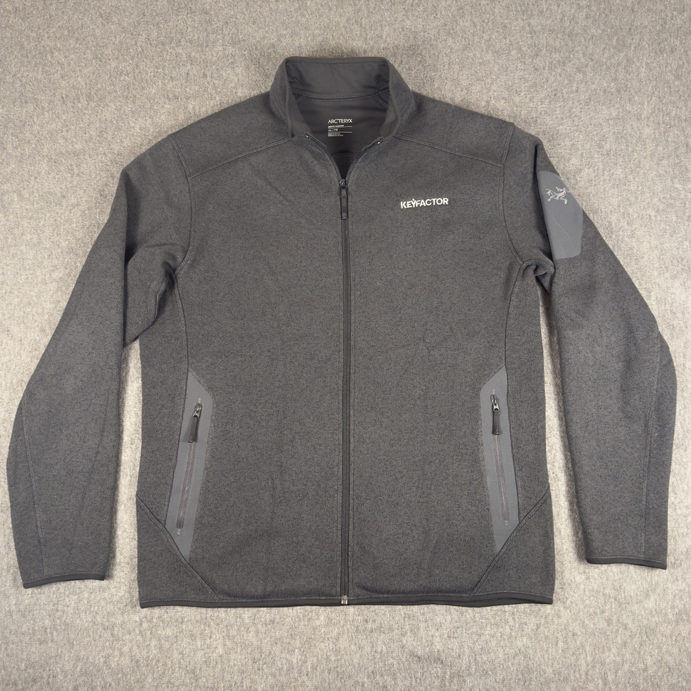 Arc'teryx Covert Cardigan Jacket Mens XL Gray Full Zip Fleece Keyfactor Logo